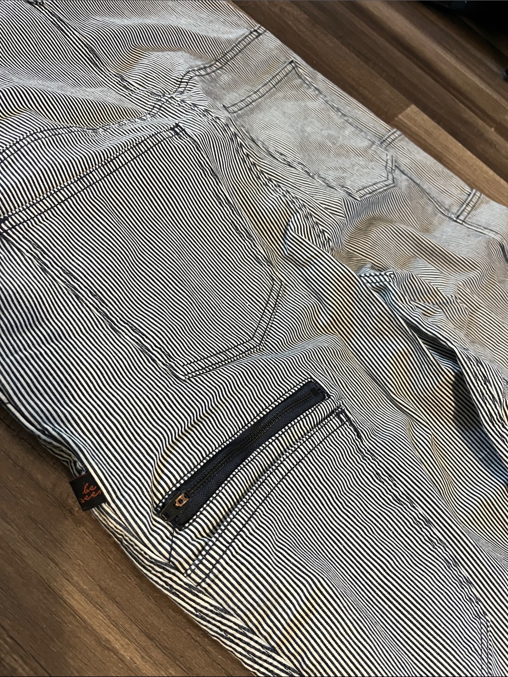 Dovetail Workwear - Freshly Overalls, Indigo Stripe Denim - Picture 9 of 11